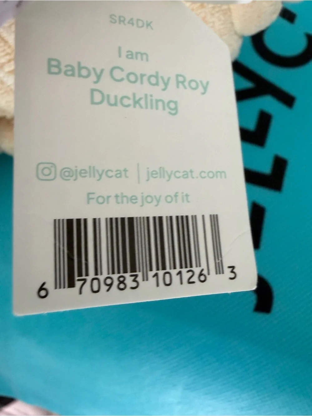 Jellycat BABY CORDY ROY DUCKLING New NWT RETIRED Soft Toy Duck Plush Bird Yellow